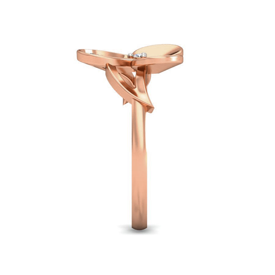 Women Flower ring earrings pendant 3dm stl render detail 3D print model_12