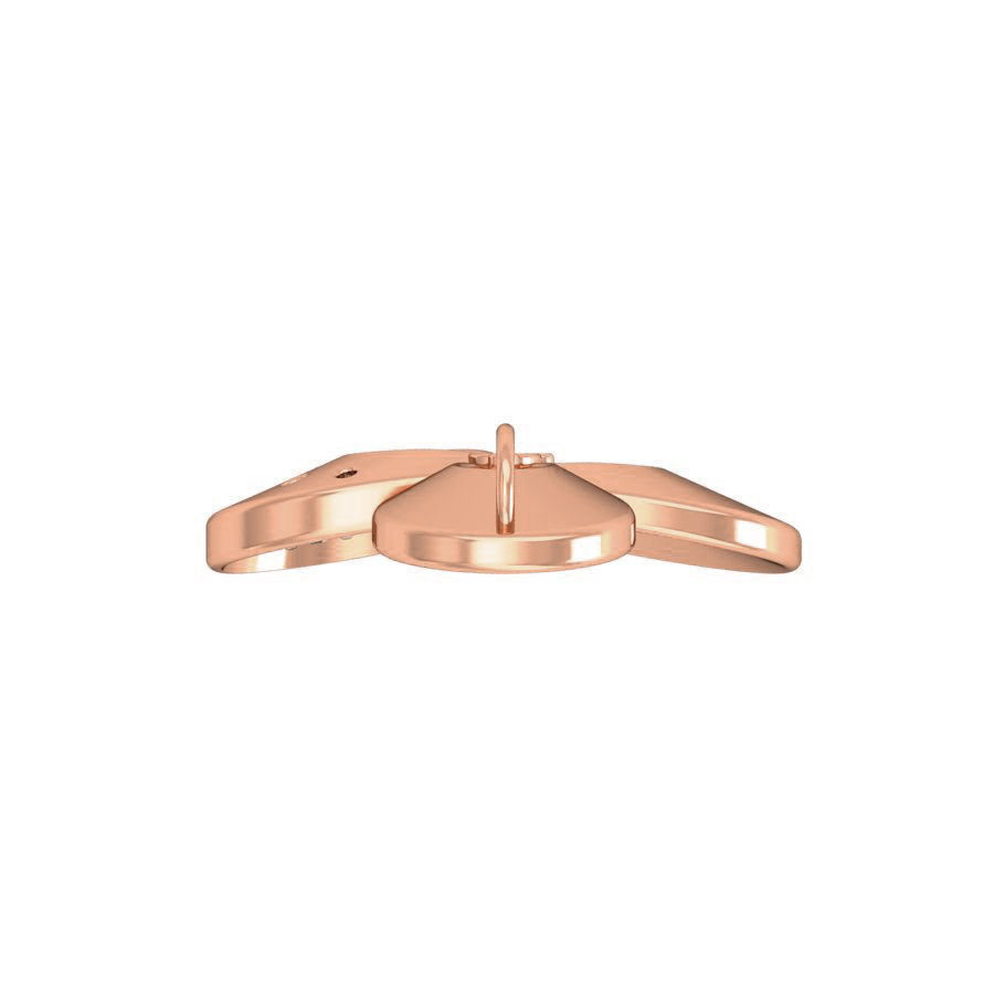 Women Flower ring earrings pendant 3dm stl render detail 3D print model_8