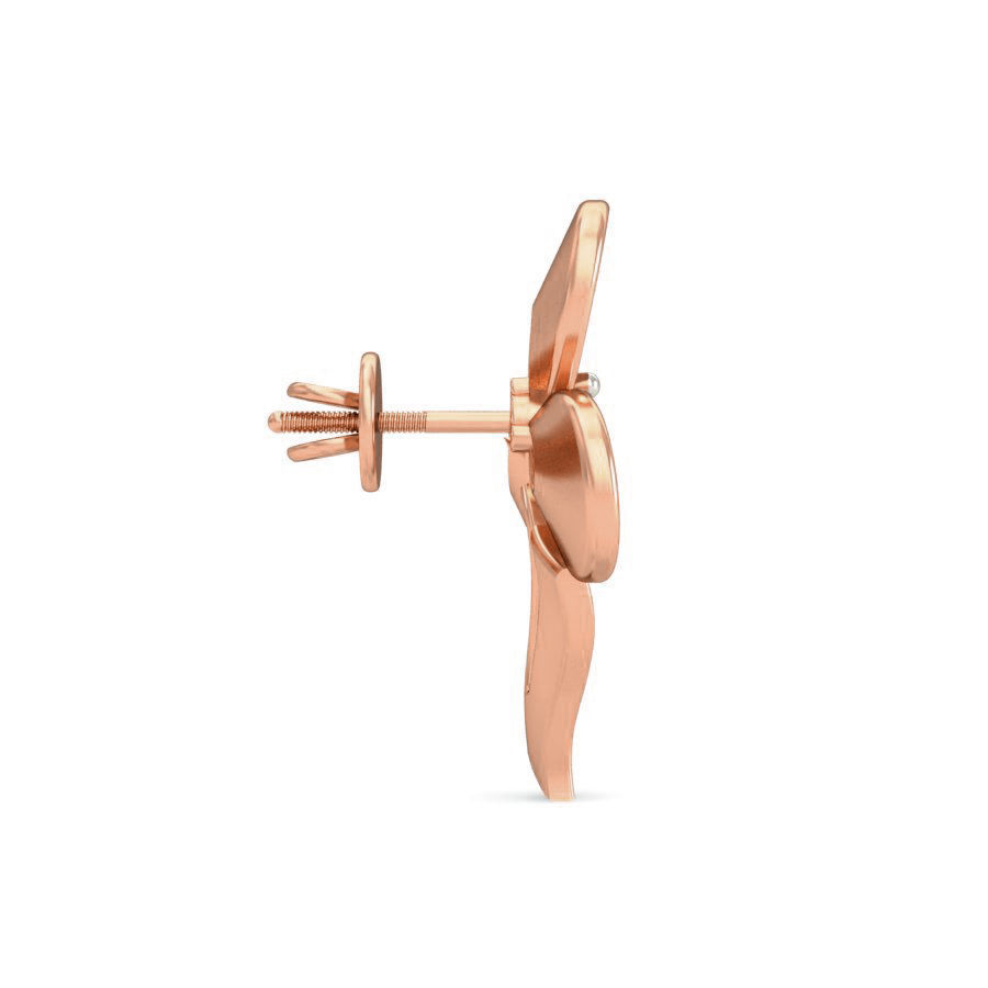 Women Flower ring earrings pendant 3dm stl render detail 3D print model_4