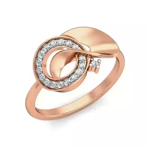 Women ring earrings pendant 3dm stl render detail