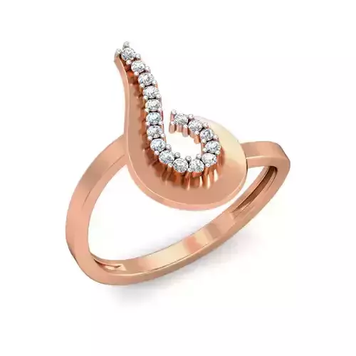 Women ring earrings pendant 3dm stl render detail