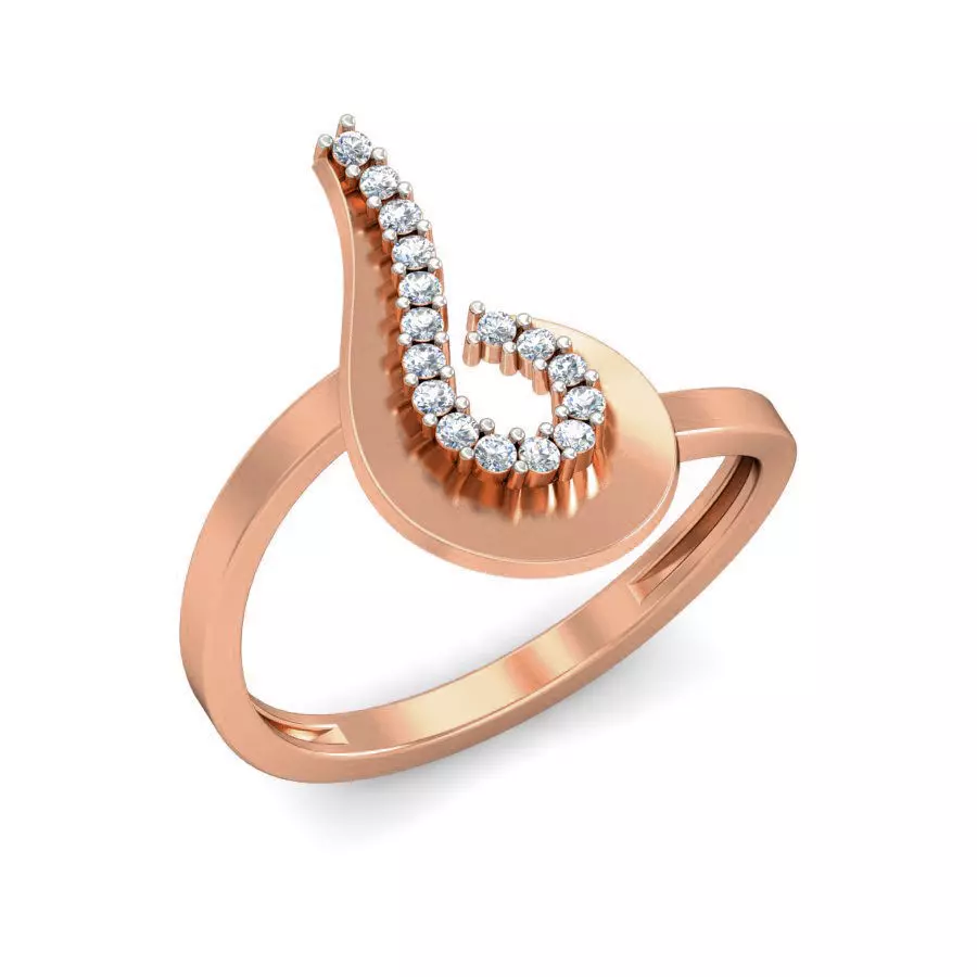 Women ring earrings pendant 3dm stl render detail 3D print model_0