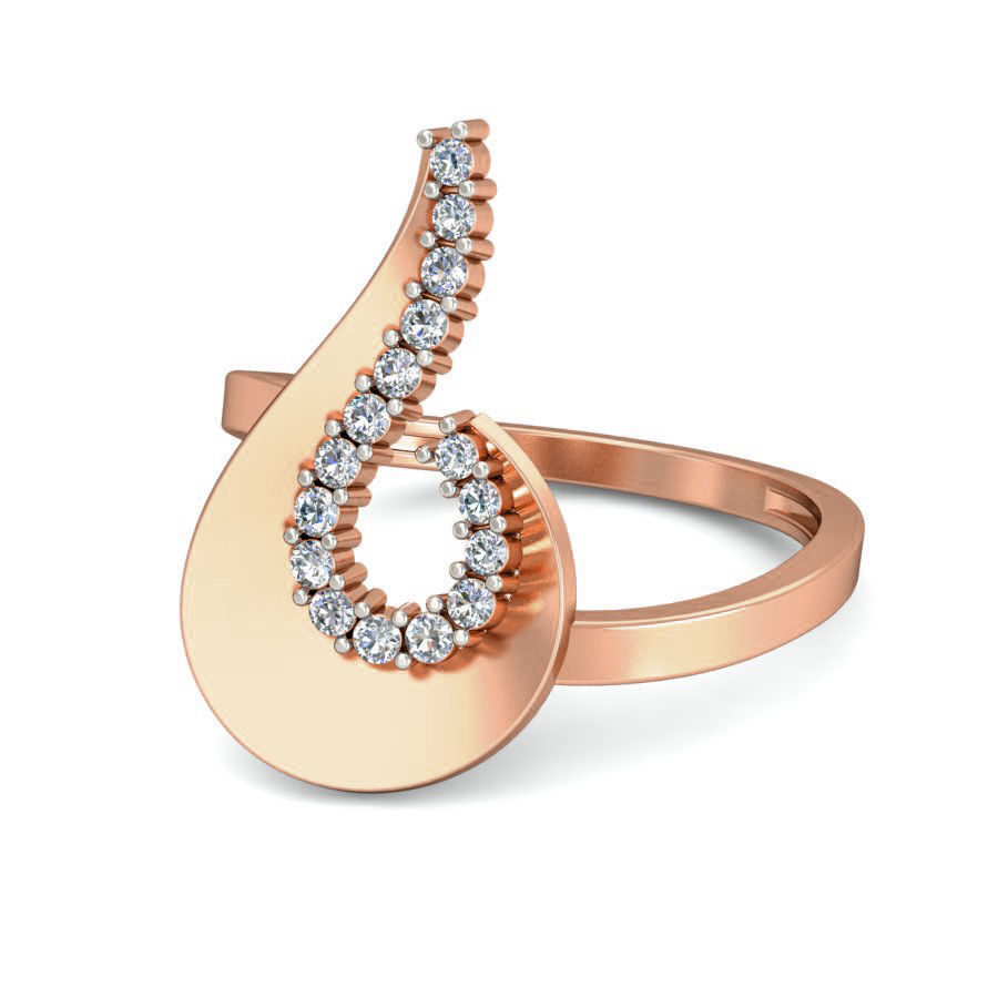 Women ring earrings pendant 3dm stl render detail 3D print model_14