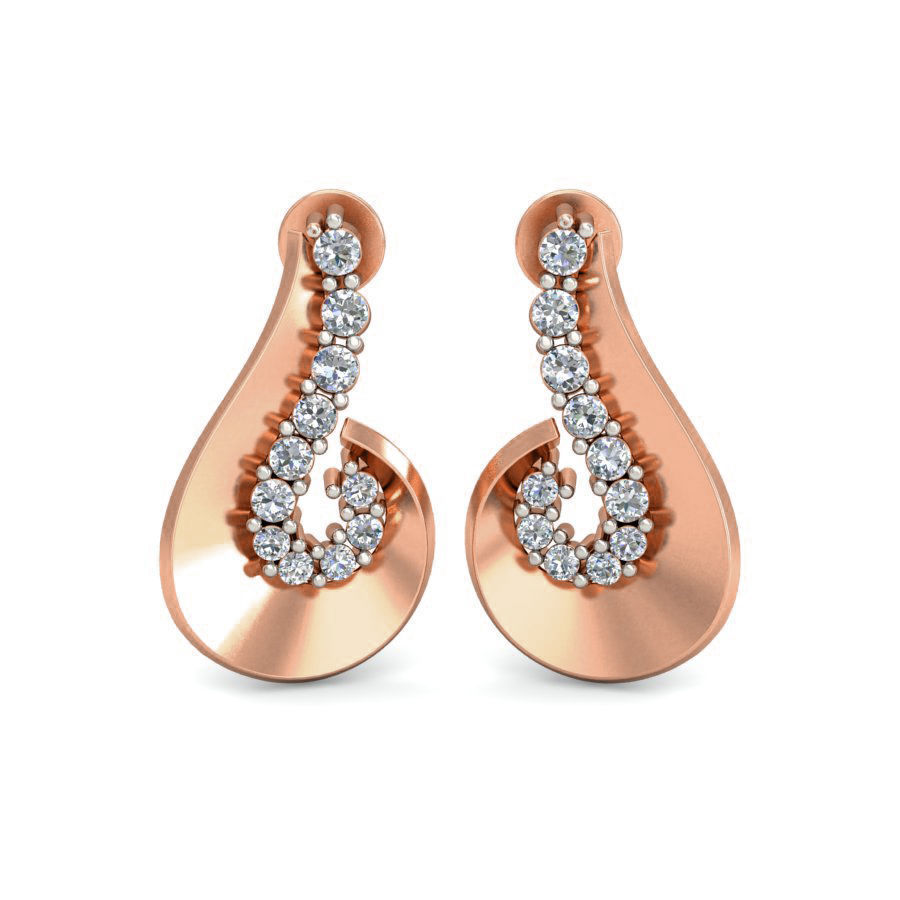 Women ring earrings pendant 3dm stl render detail 3D print model_1