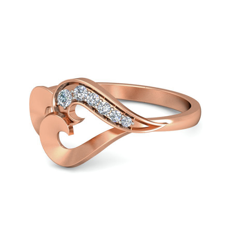 Women ring earrings pendant 3dm stl render detail 3D print model_14