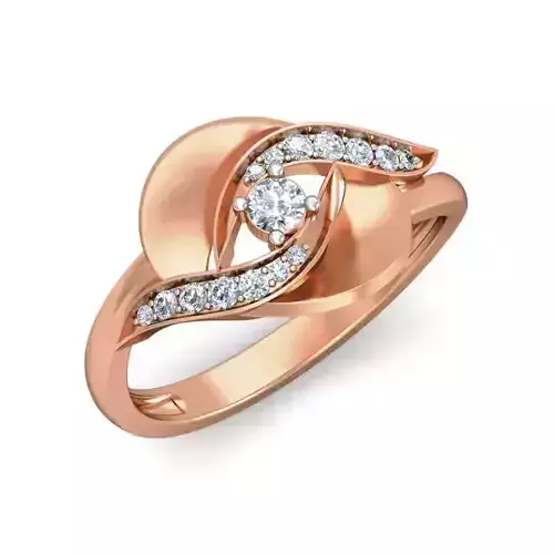 Women ring earrings pendant 3dm stl render detail