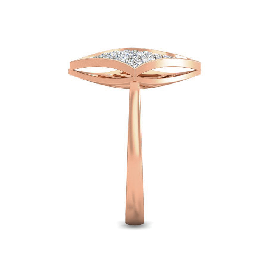 Women wave line ring earrings pendant 3dm stl render detail 3D print model_12