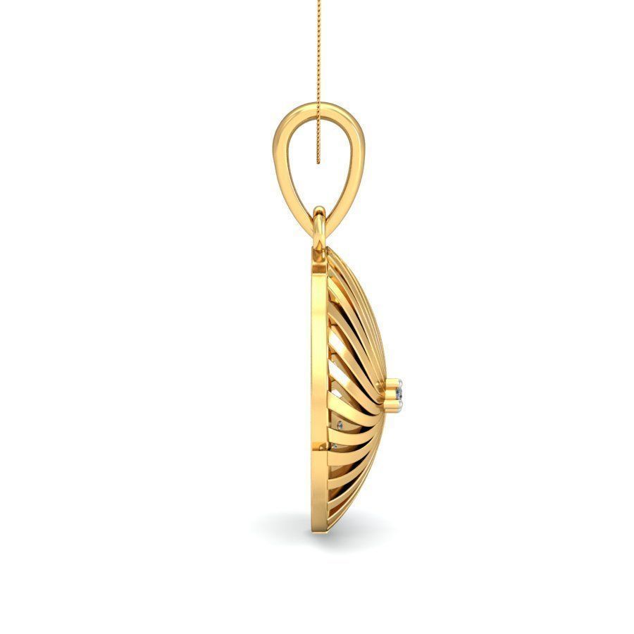 Women Wave line ring earrings pendant 3dm stl render detail 3D print model_7