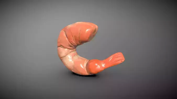 Shrimp clay sculpture