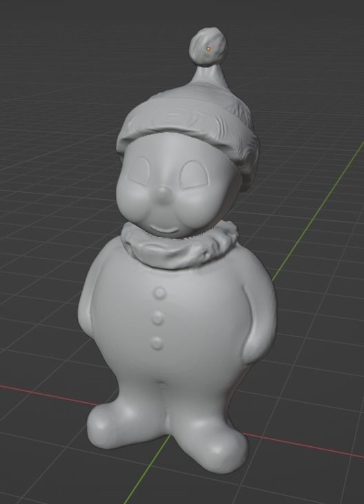 Snowman 3D print model_2