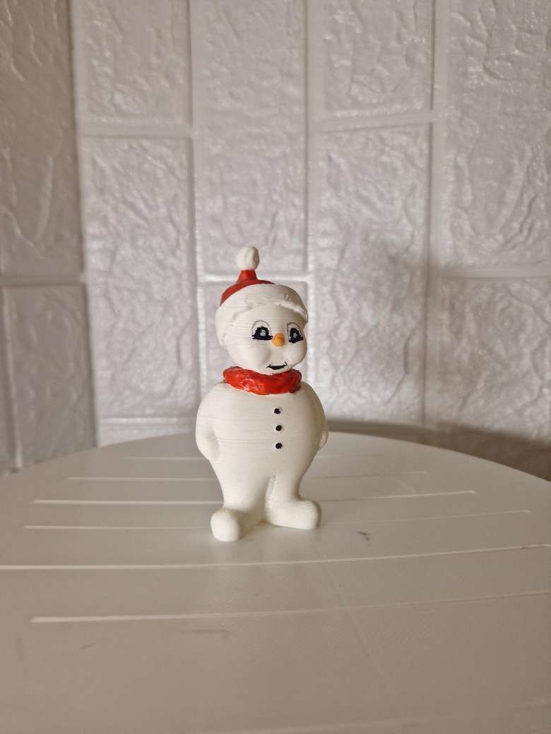 Snowman 3D print model_1