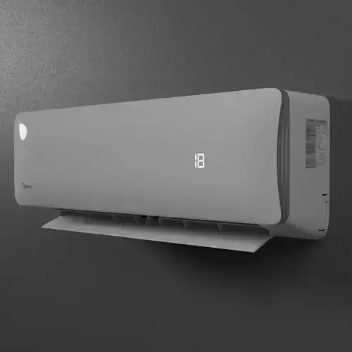 Air Conditioner Split with Remote Control Free 3D model