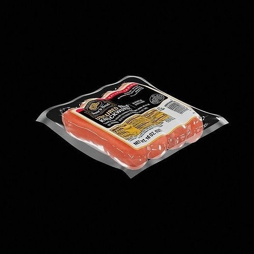 Sausage Knockwurst 3D model 7