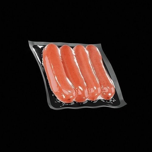 Sausage Knockwurst 3D model 5