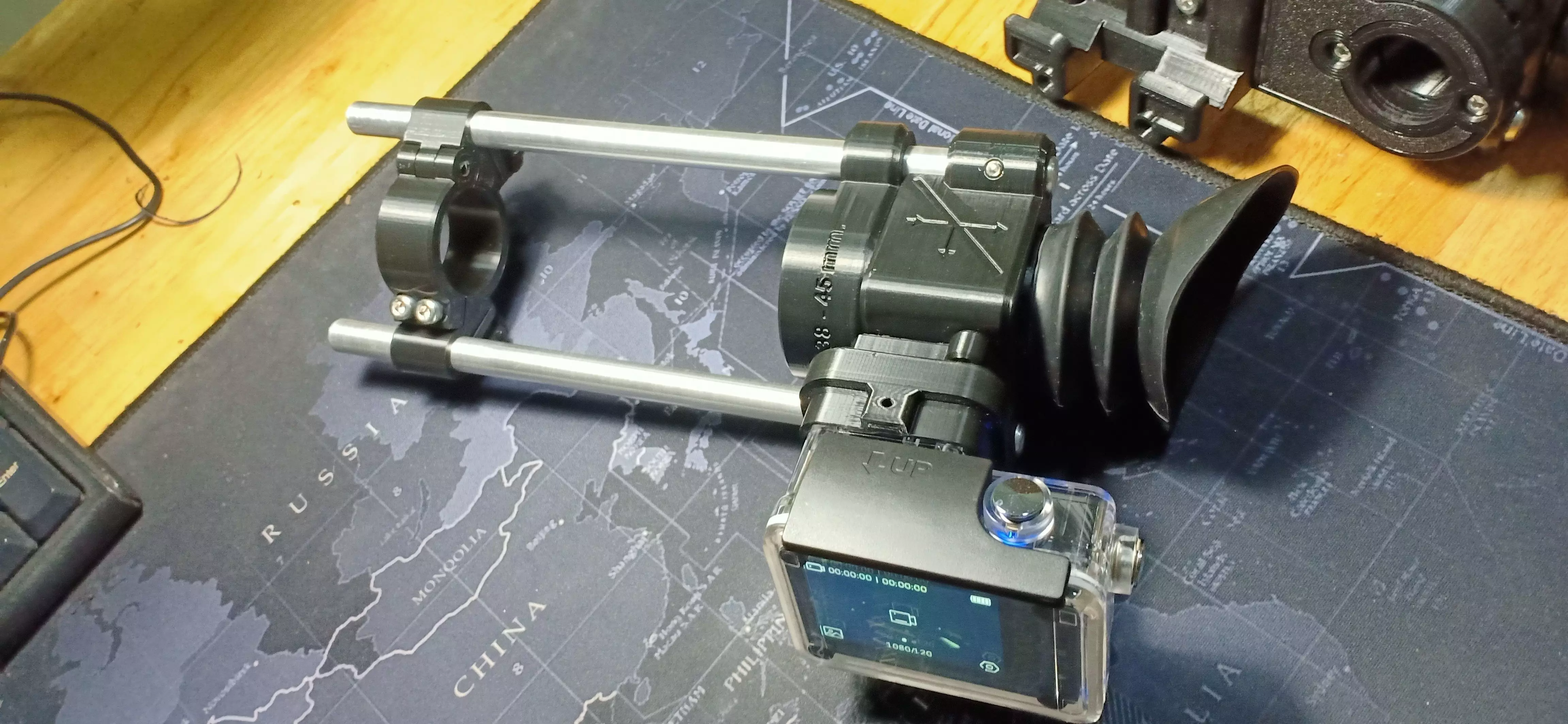 Side scope cam mount 3D print model_0