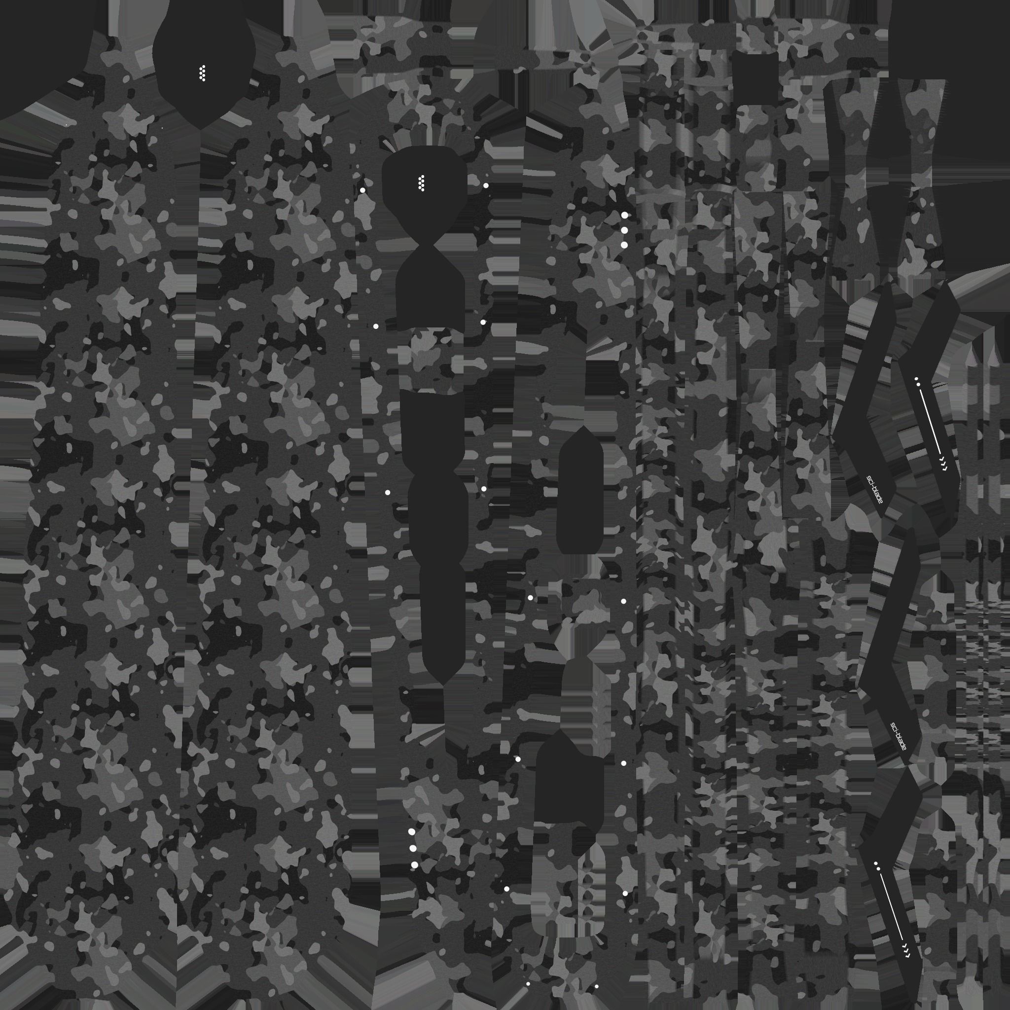 SciFi Sword B09 Black Camo - Sci Fi Weapon Design Low-poly 3D model_19