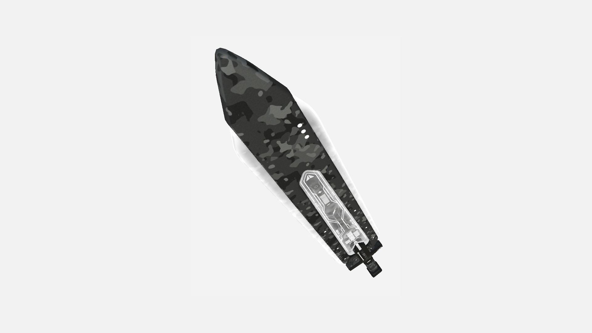 SciFi Sword B09 Black Camo - Sci Fi Weapon Design Low-poly 3D model_2
