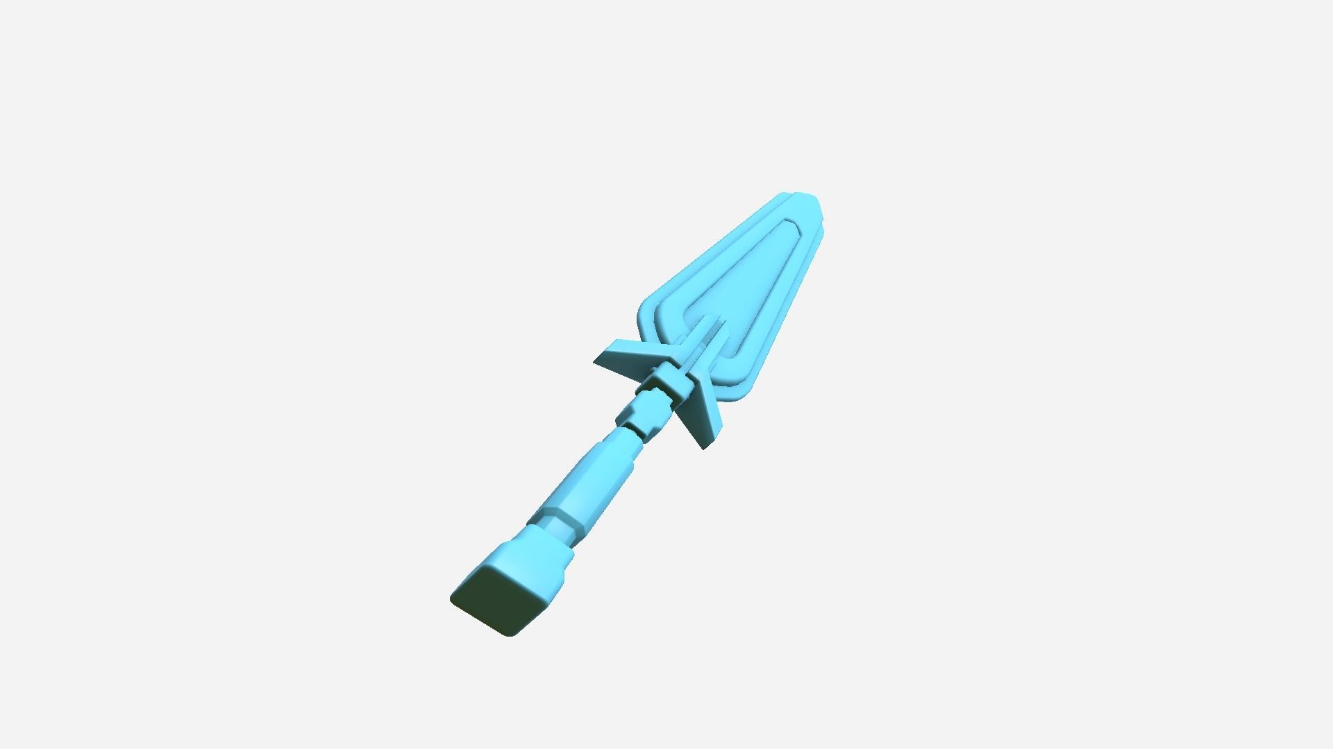 SciFi Sword B09 Black Camo - Sci Fi Weapon Design Low-poly 3D model_11