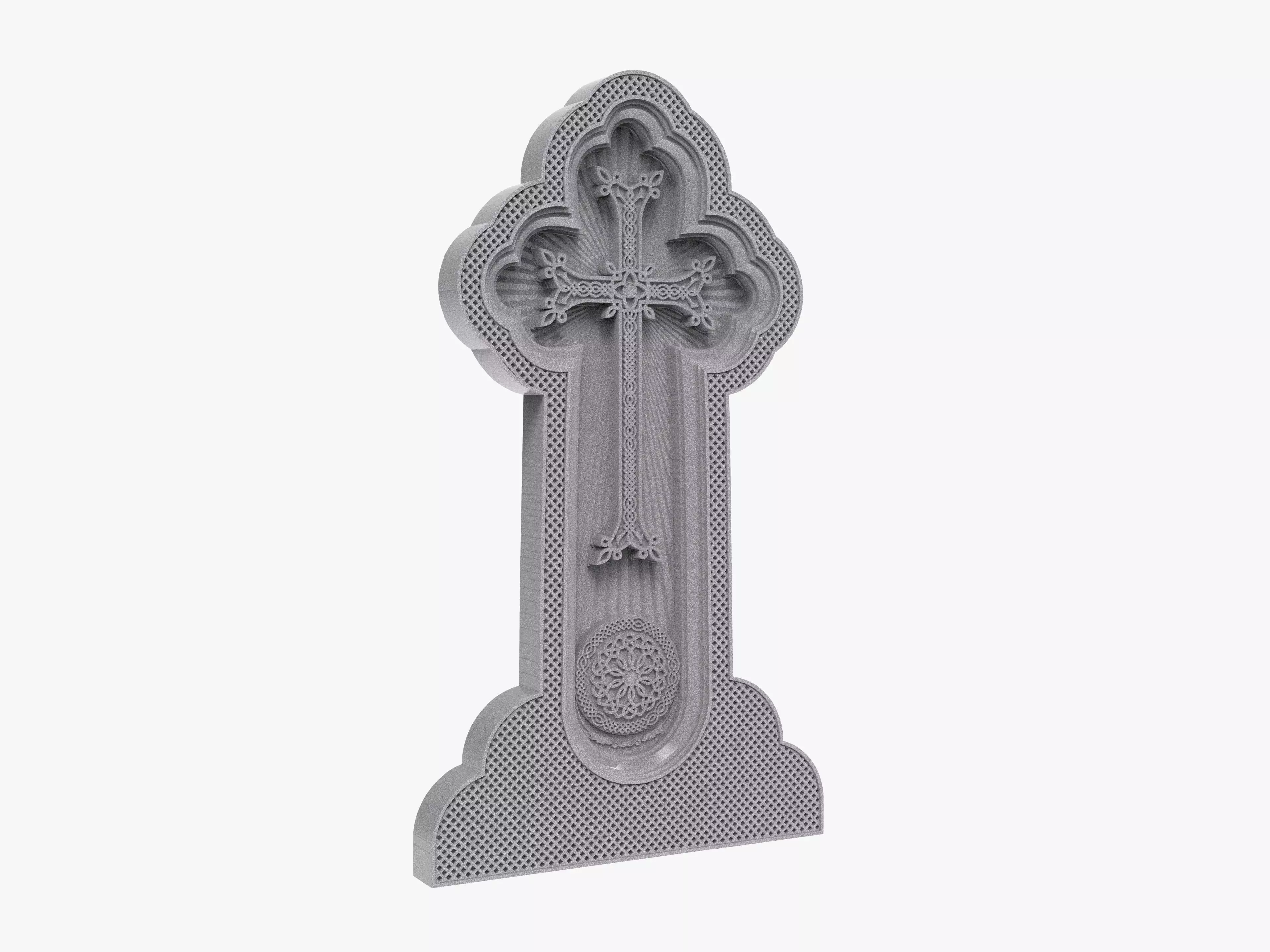 Armenian Cross  Haykakan Khachkar 3D print model_0