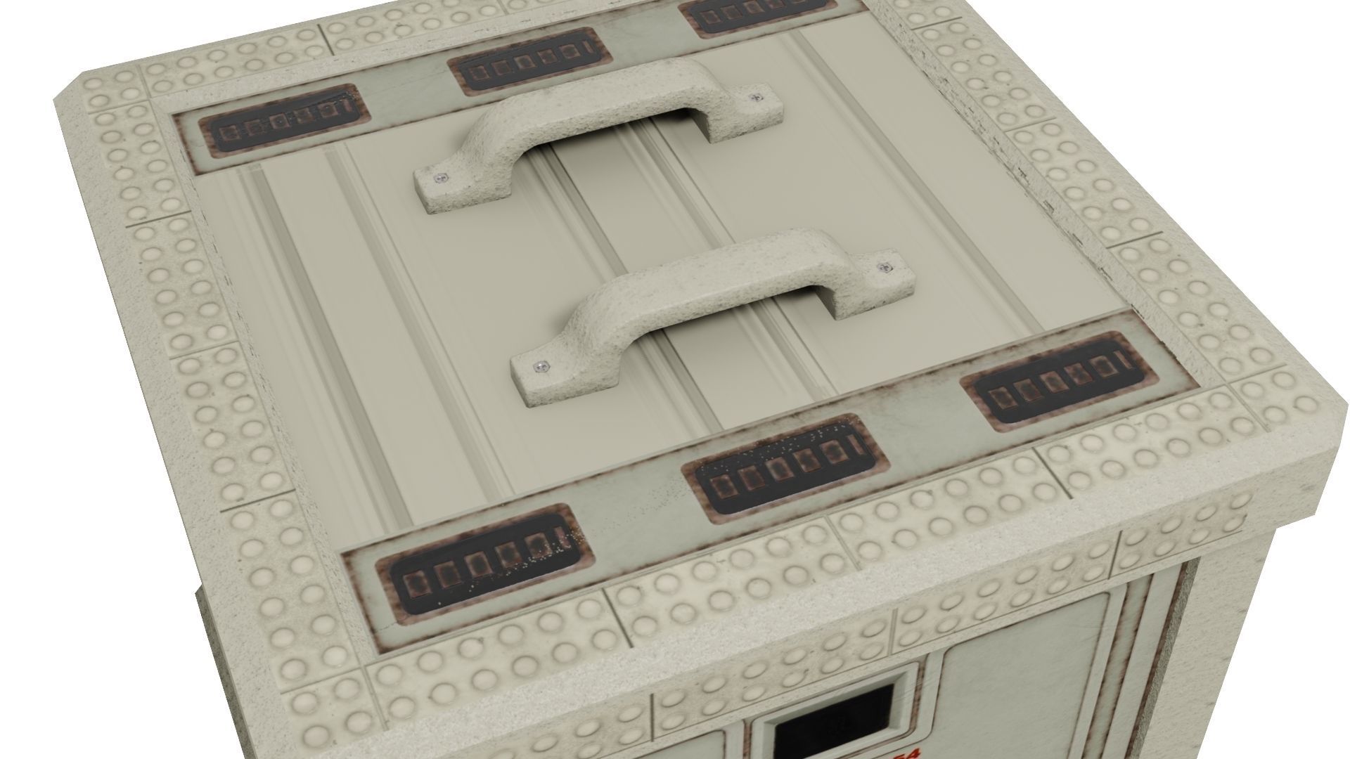 Sci-Fi Boxcrate 3D Model Low-poly 3D model_13