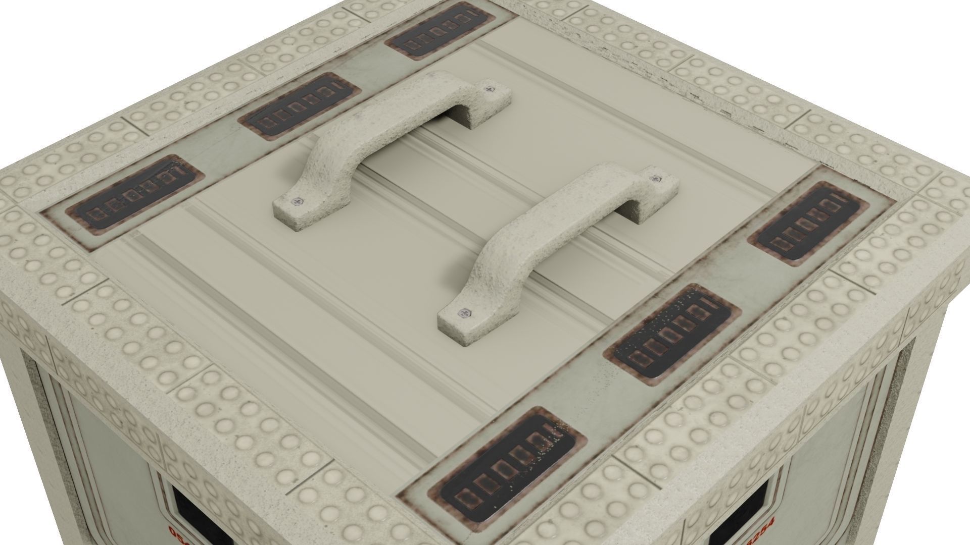 Sci-Fi Boxcrate 3D Model Low-poly 3D model_5