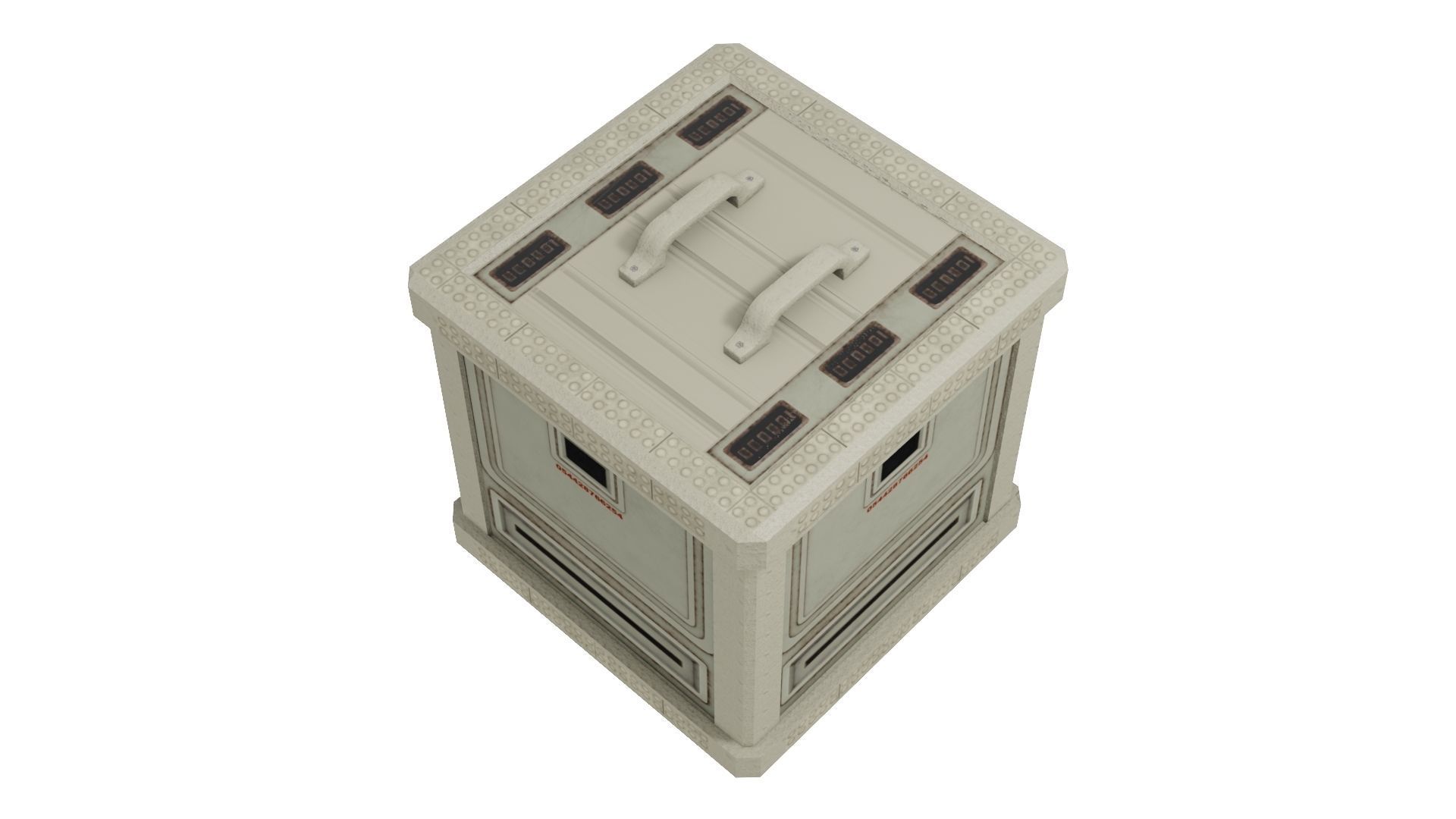 Sci-Fi Boxcrate 3D Model Low-poly 3D model_11