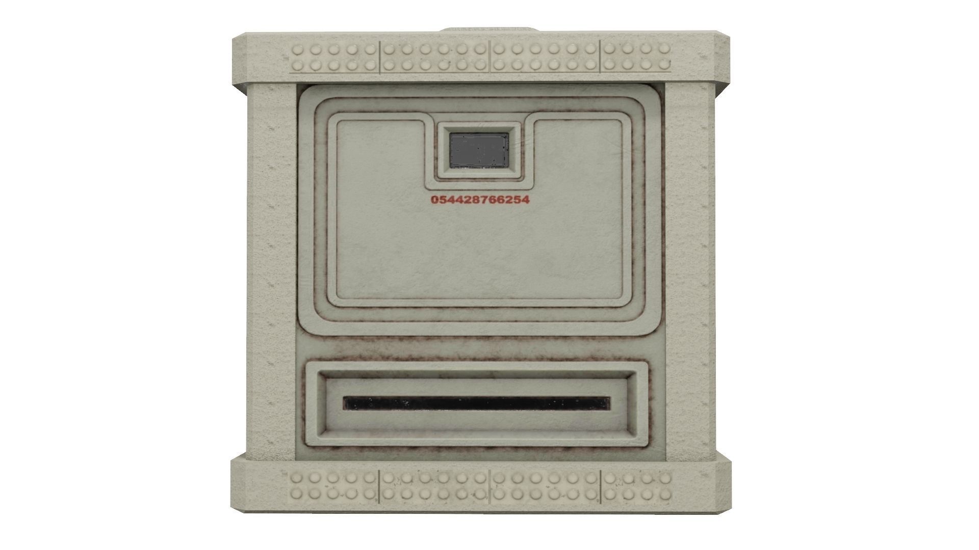 Sci-Fi Boxcrate 3D Model Low-poly 3D model_9