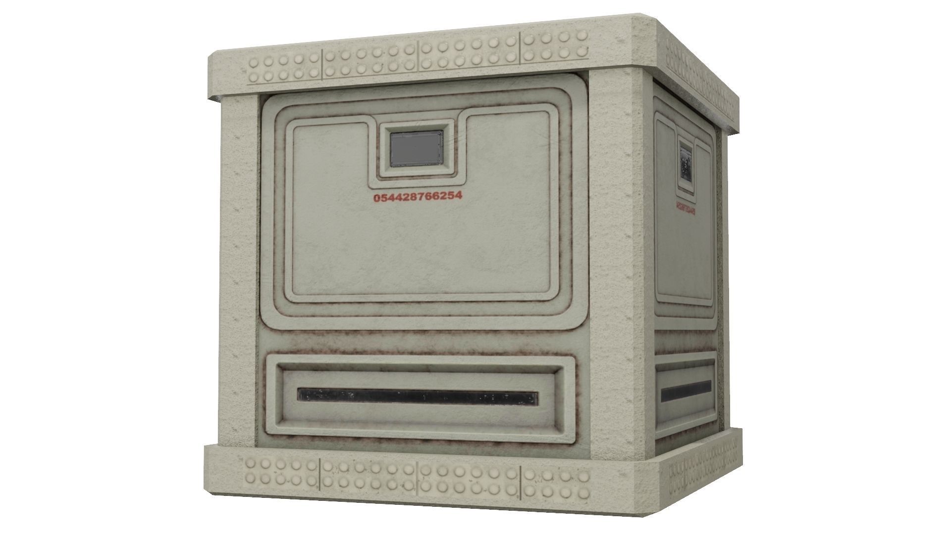 Sci-Fi Boxcrate 3D Model Low-poly 3D model_14