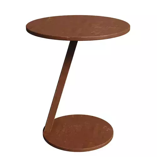 Wooden Support Table Free 3D model