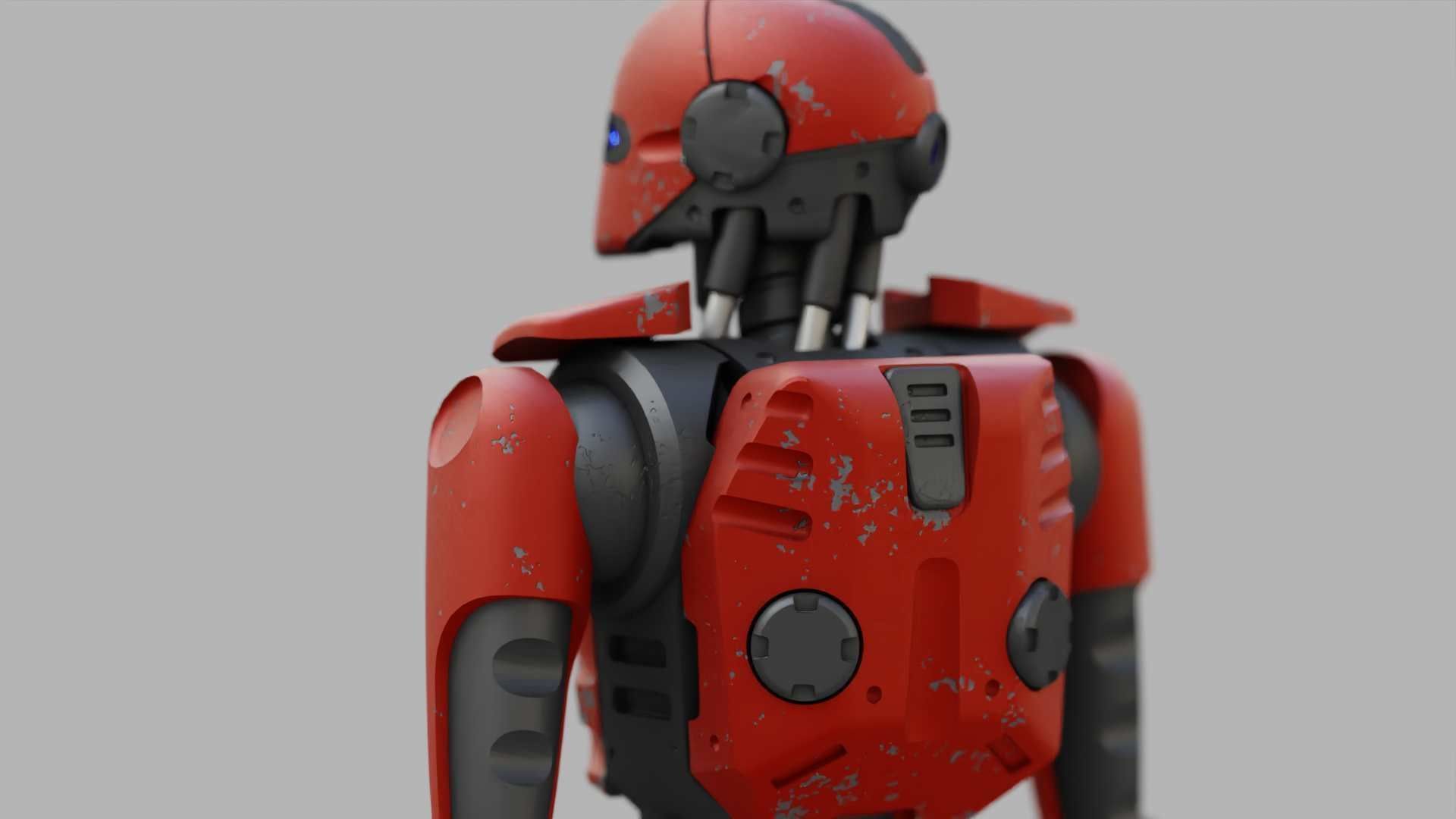 ANDROID MECHA RIGGED 3D model_21