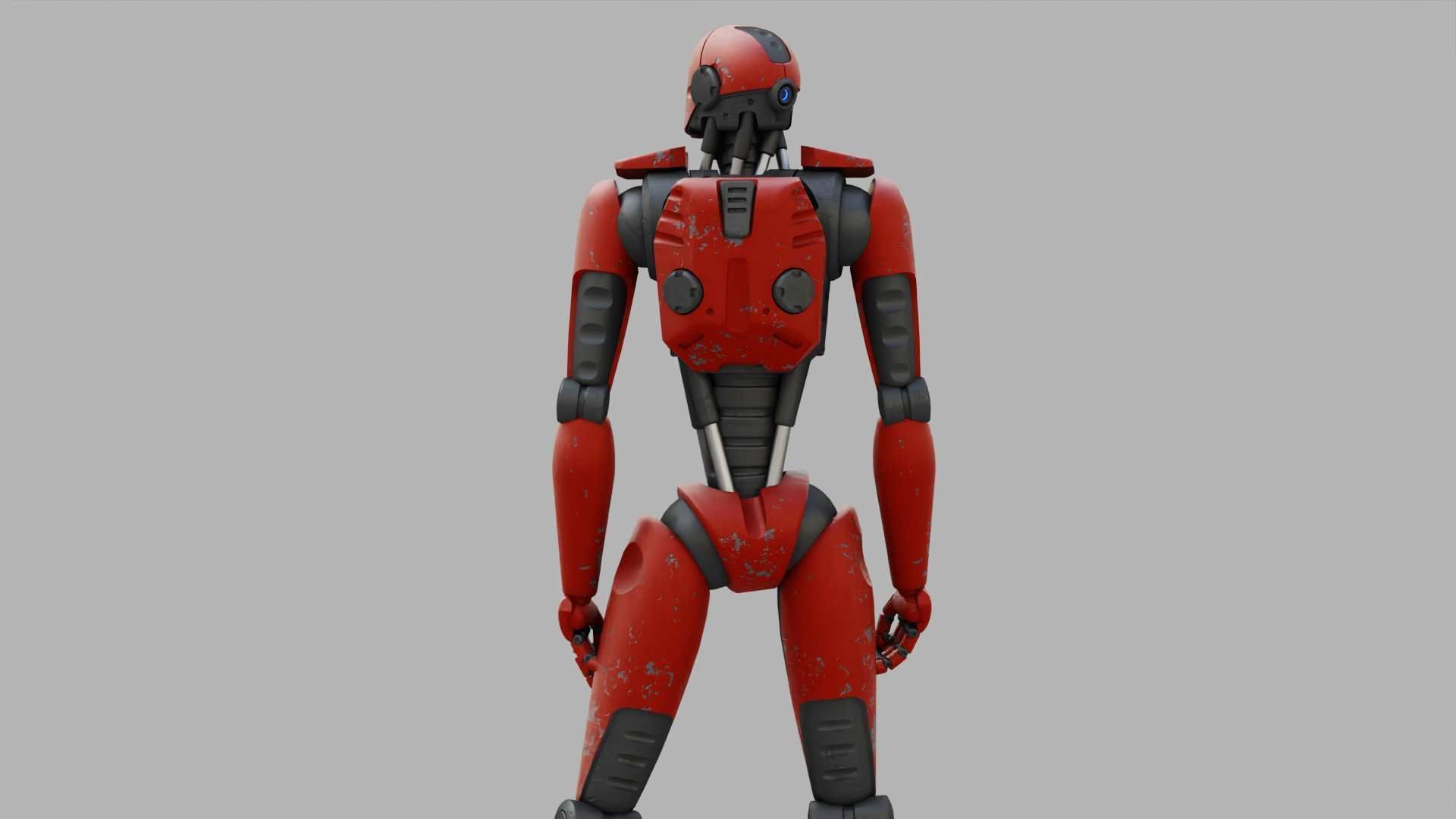 ANDROID MECHA RIGGED 3D model_11