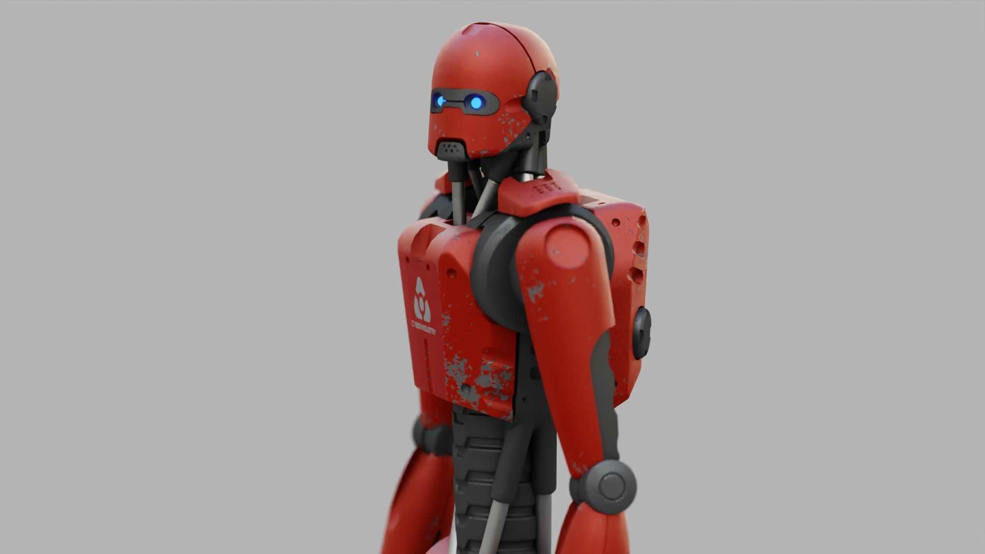 ANDROID MECHA RIGGED 3D model_18