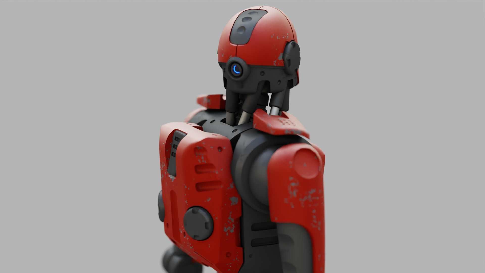 ANDROID MECHA RIGGED 3D model_24
