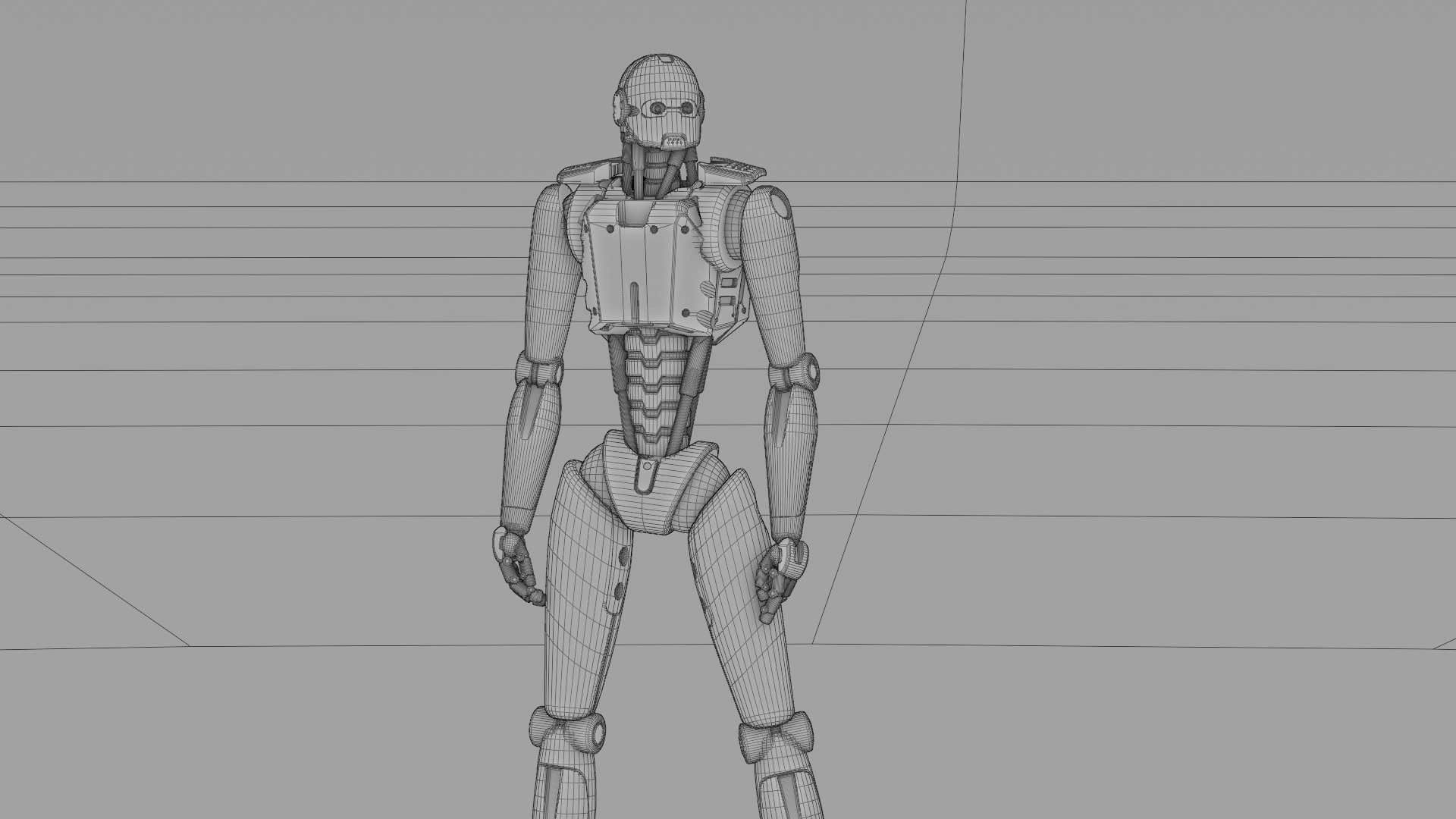 ANDROID MECHA RIGGED 3D model_39