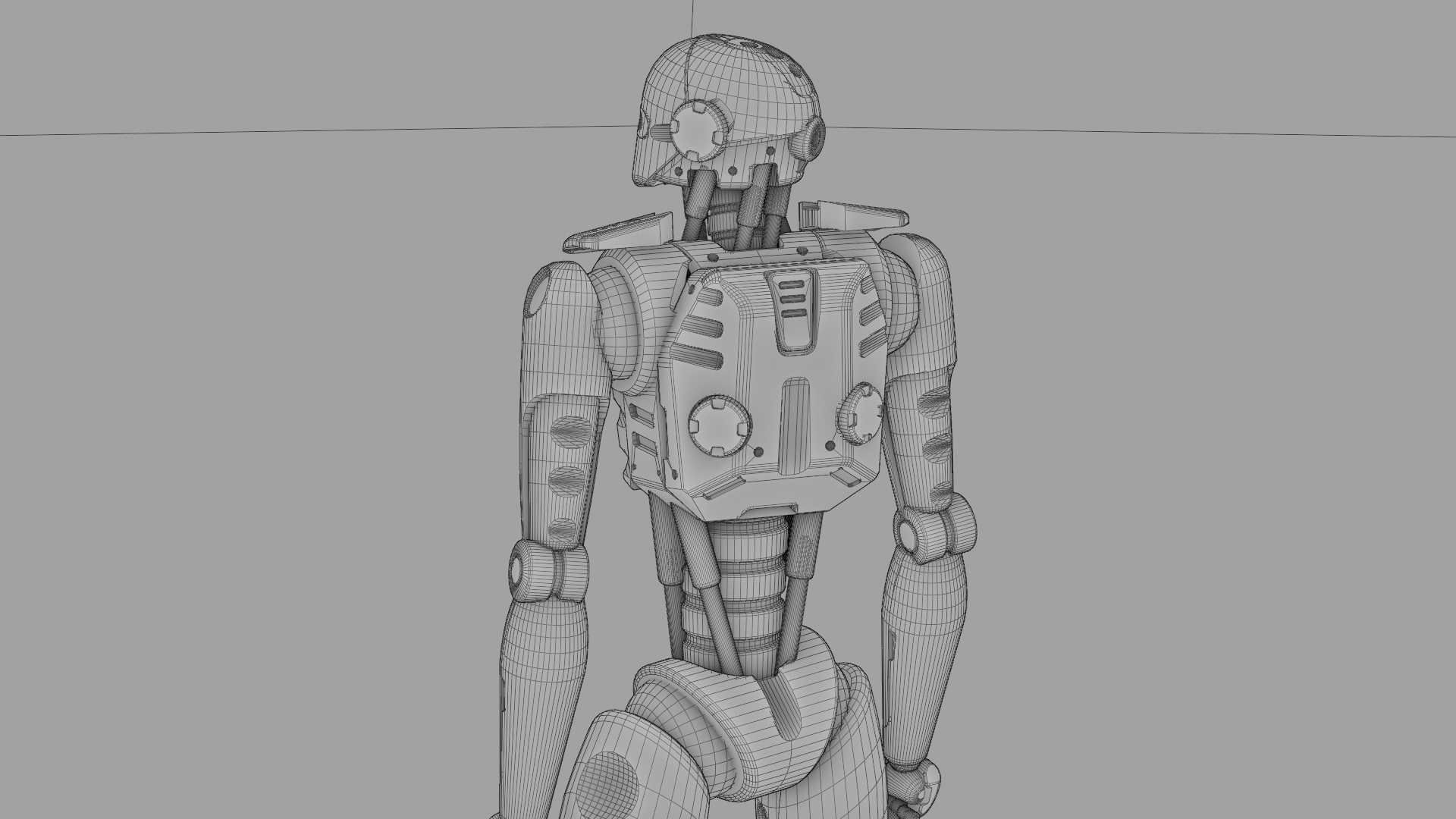 ANDROID MECHA RIGGED 3D model_37