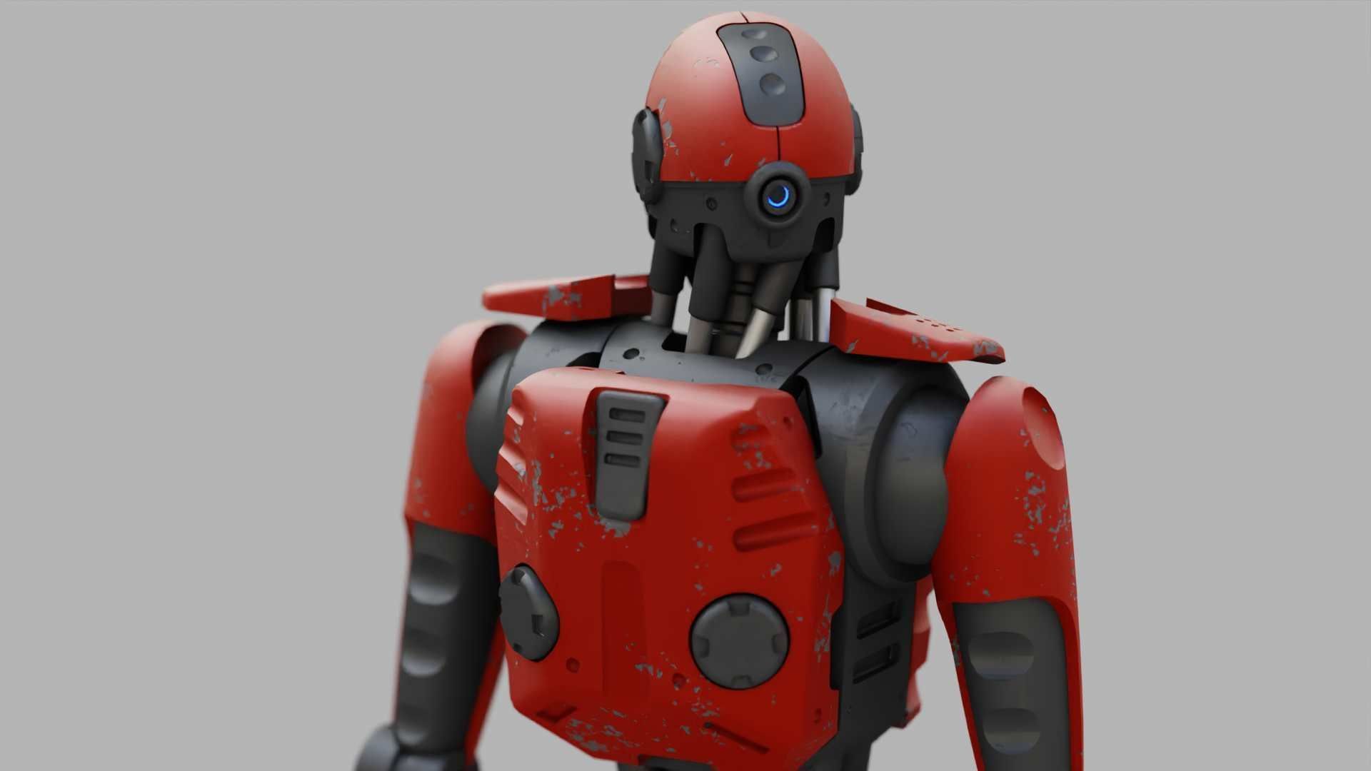 ANDROID MECHA RIGGED 3D model_23