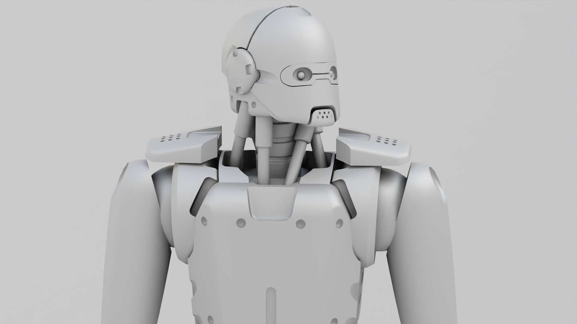 ANDROID MECHA RIGGED 3D model_30