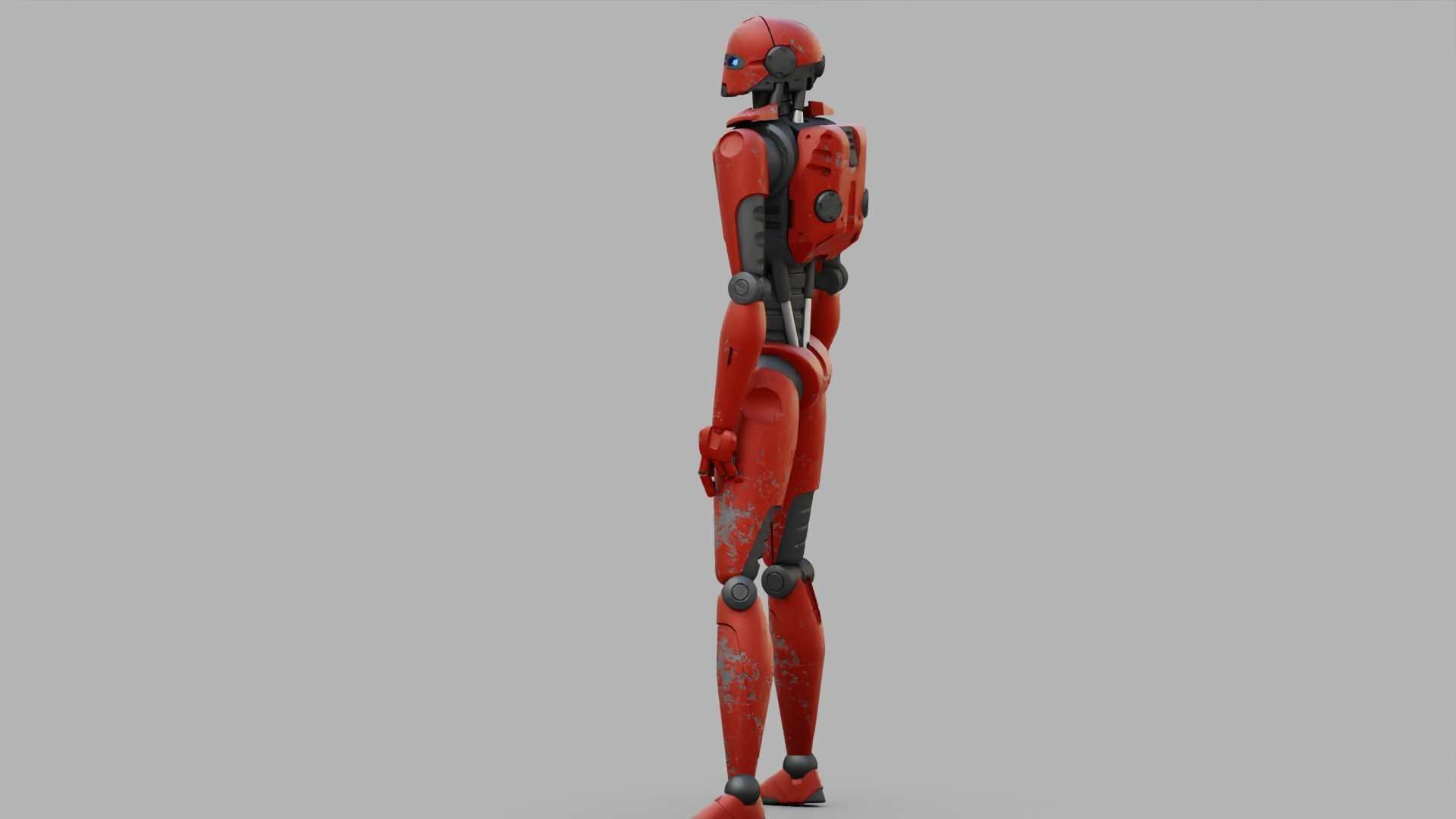 ANDROID MECHA RIGGED 3D model_8