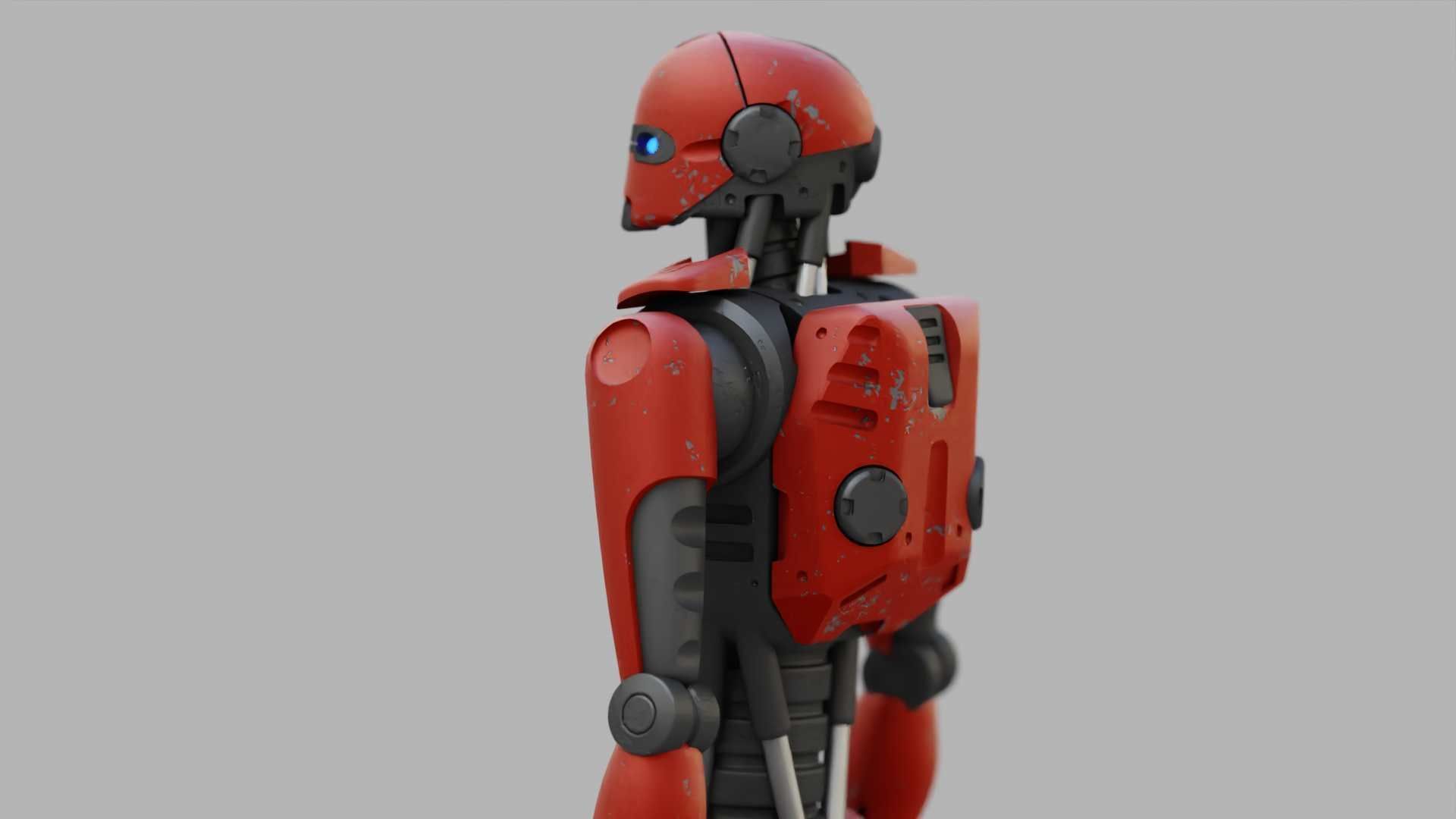 ANDROID MECHA RIGGED 3D model_20