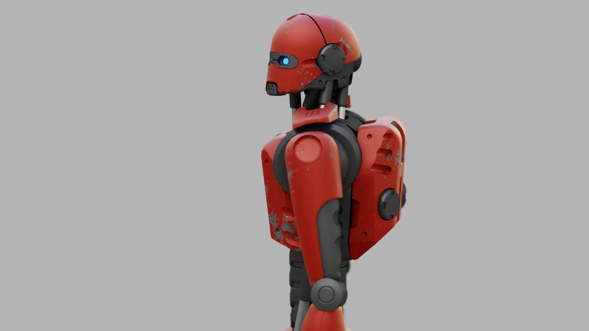 ANDROID MECHA RIGGED 3D model_19