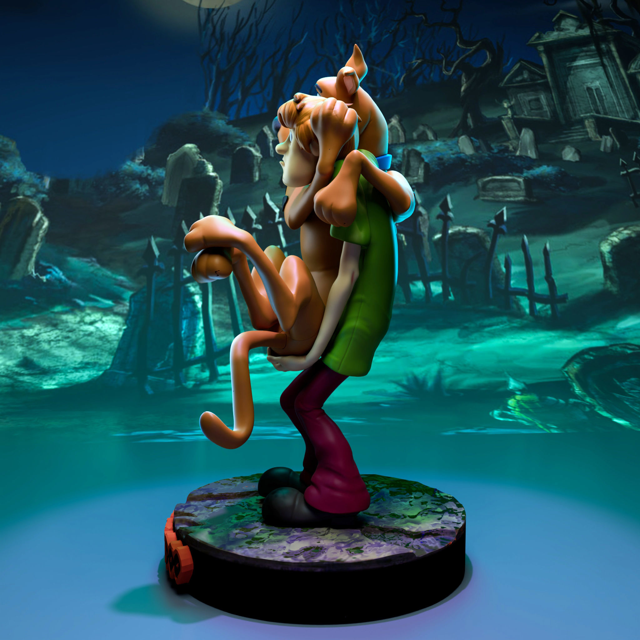 Shaggy And Scooby 3D print model_1