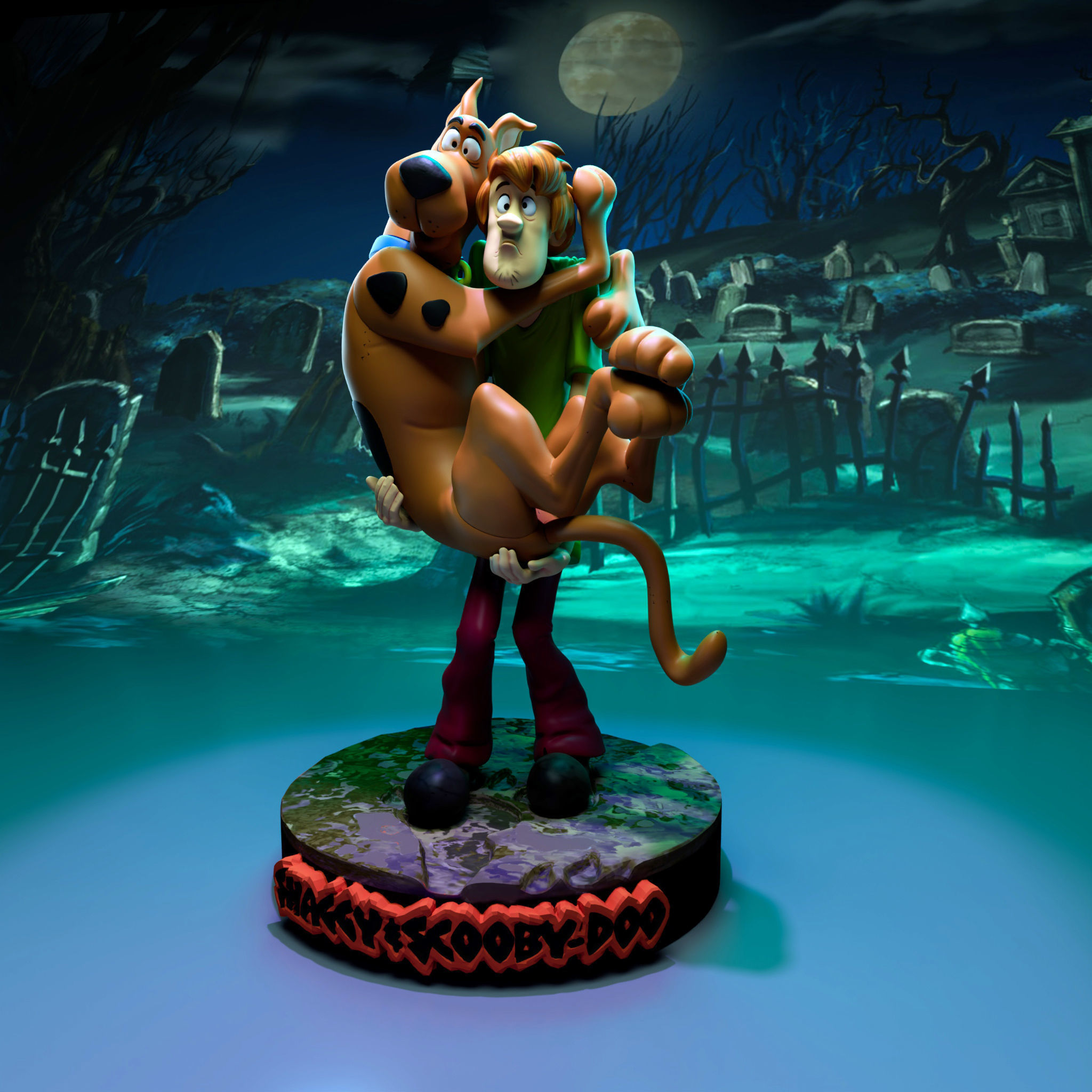 Shaggy And Scooby 3D print model_4
