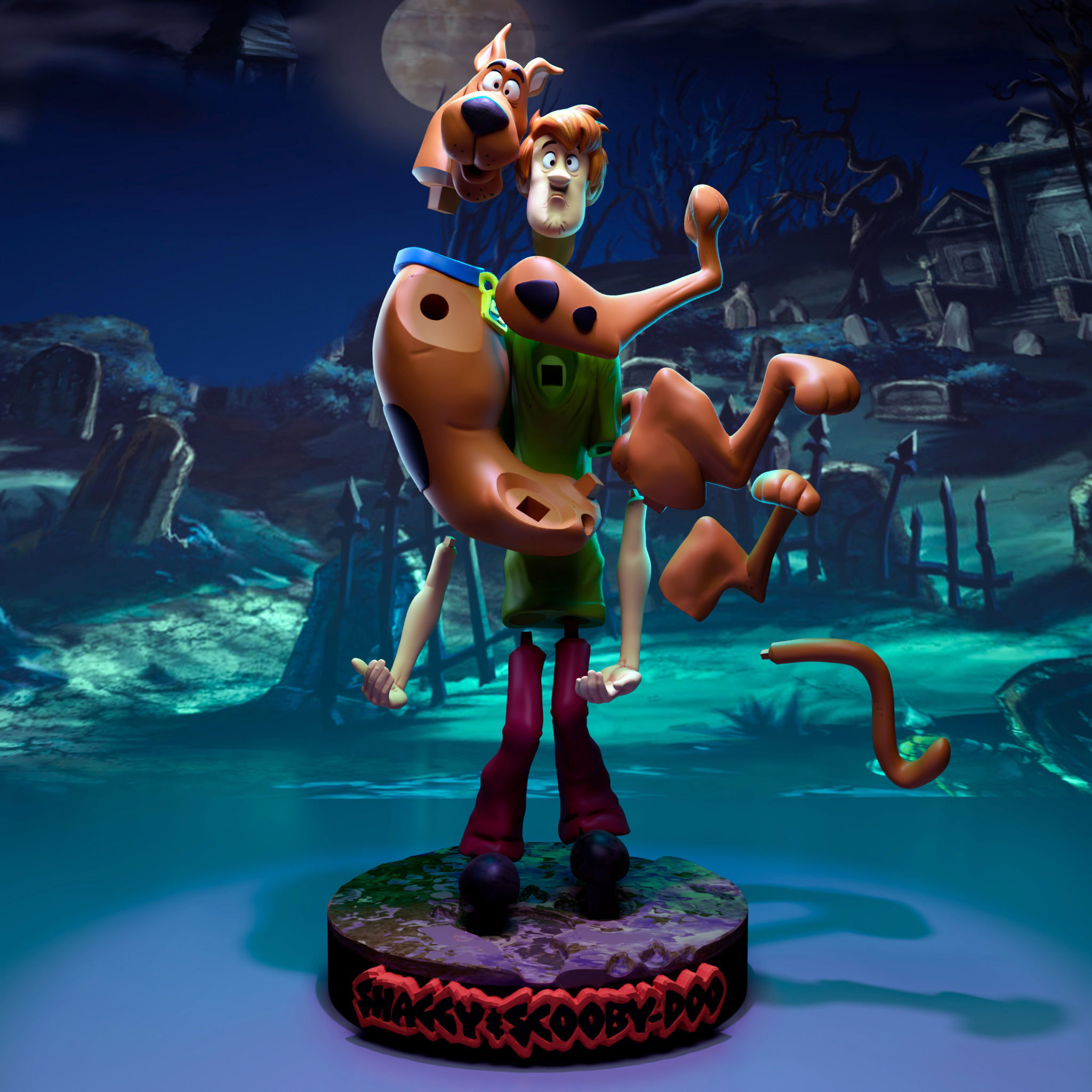 Shaggy And Scooby 3D print model_5