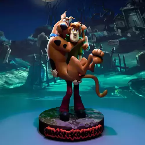 Shaggy And Scooby 3D print model