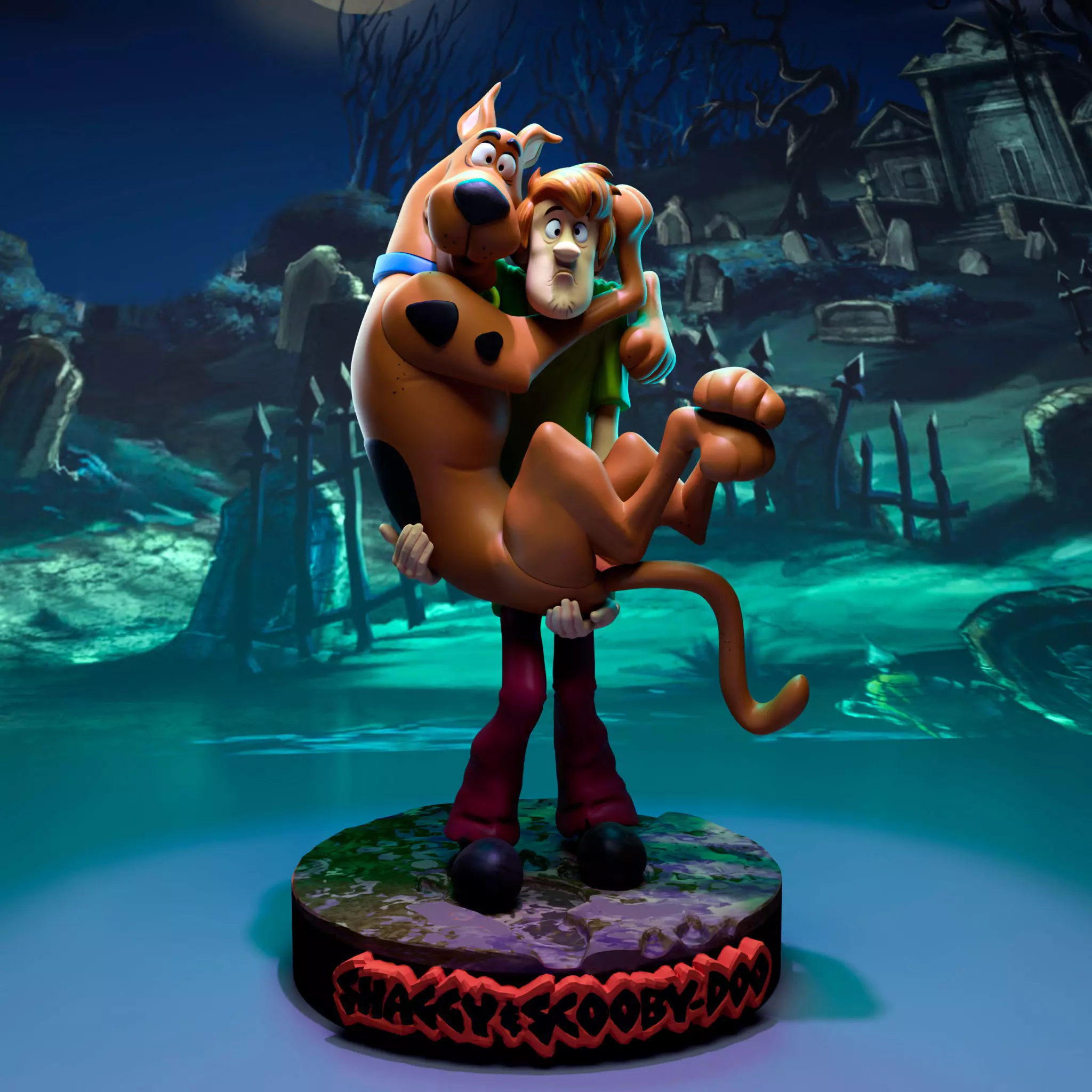 Shaggy And Scooby 3D print model_0