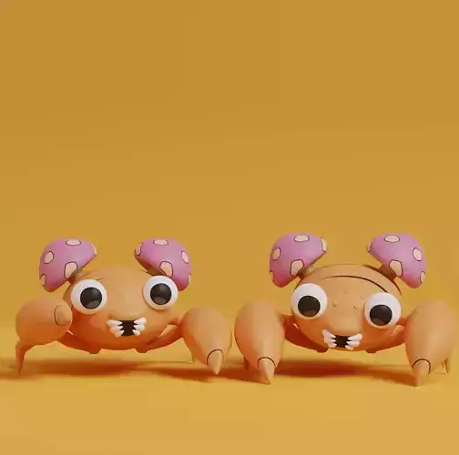 Pokemon - Paras with 2 poses