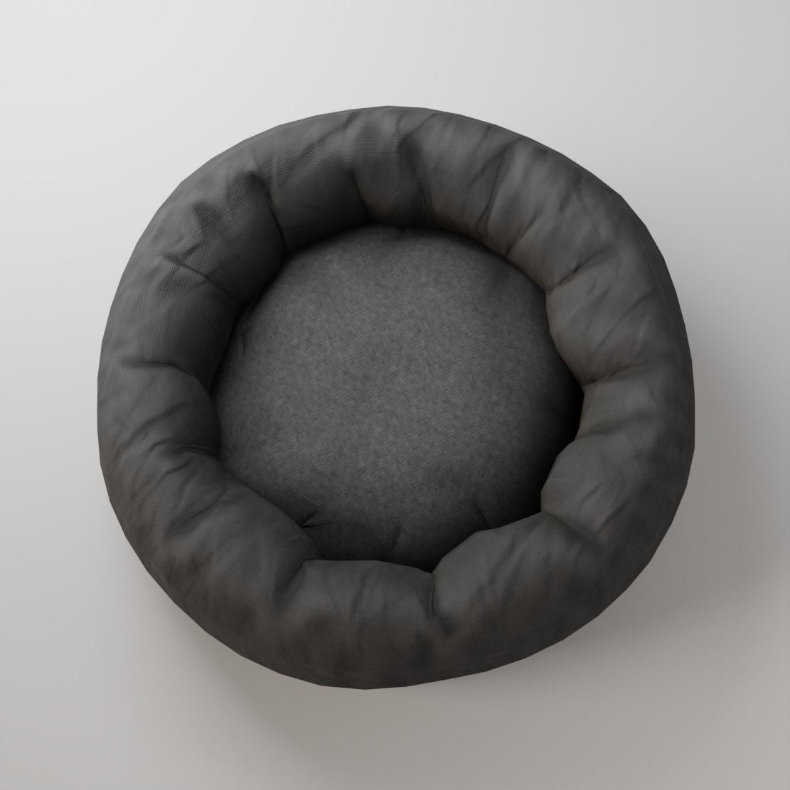 Pet bed Low-poly 3D model_3