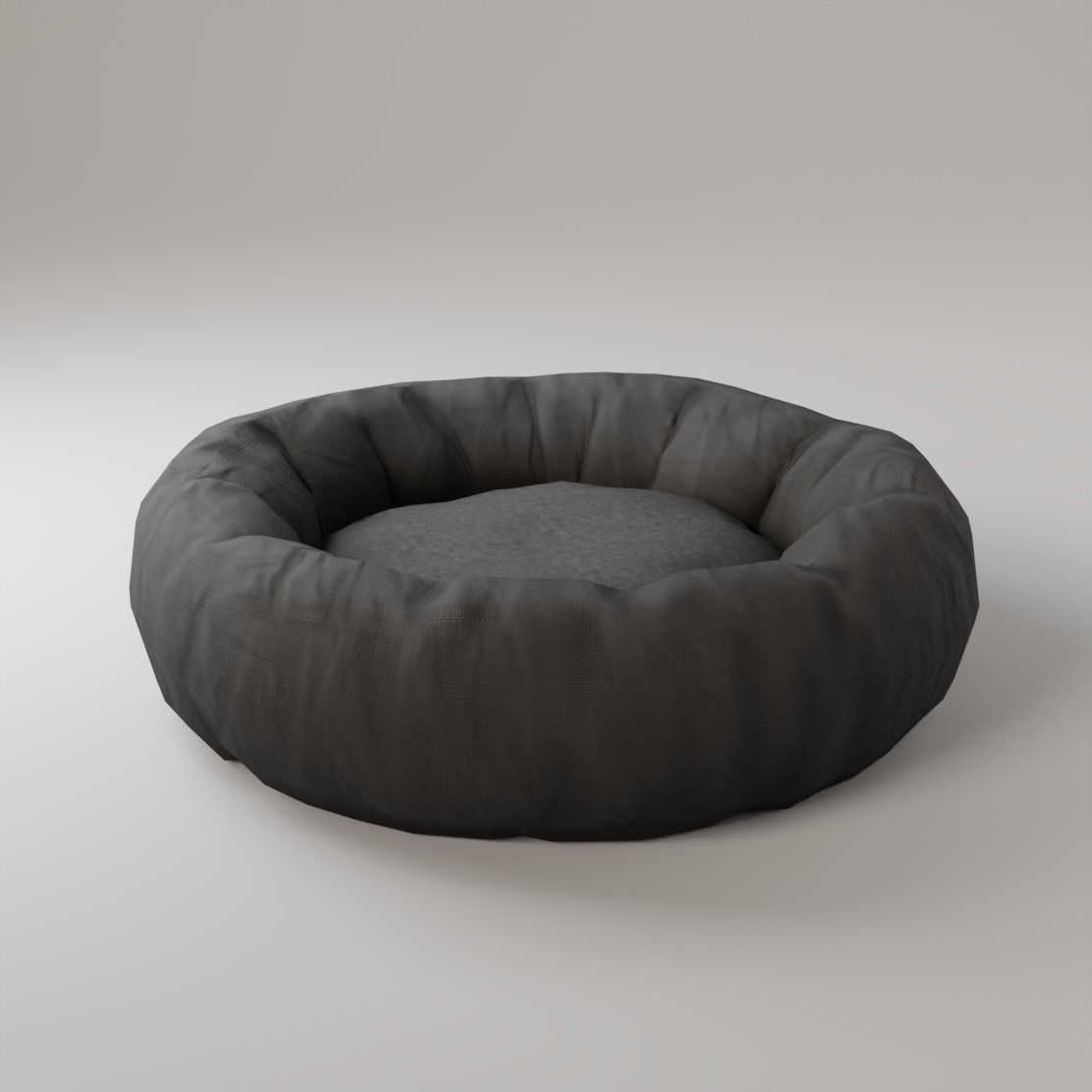 Pet bed Low-poly 3D model_1