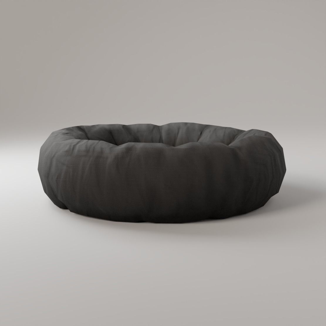 Pet bed Low-poly 3D model_4