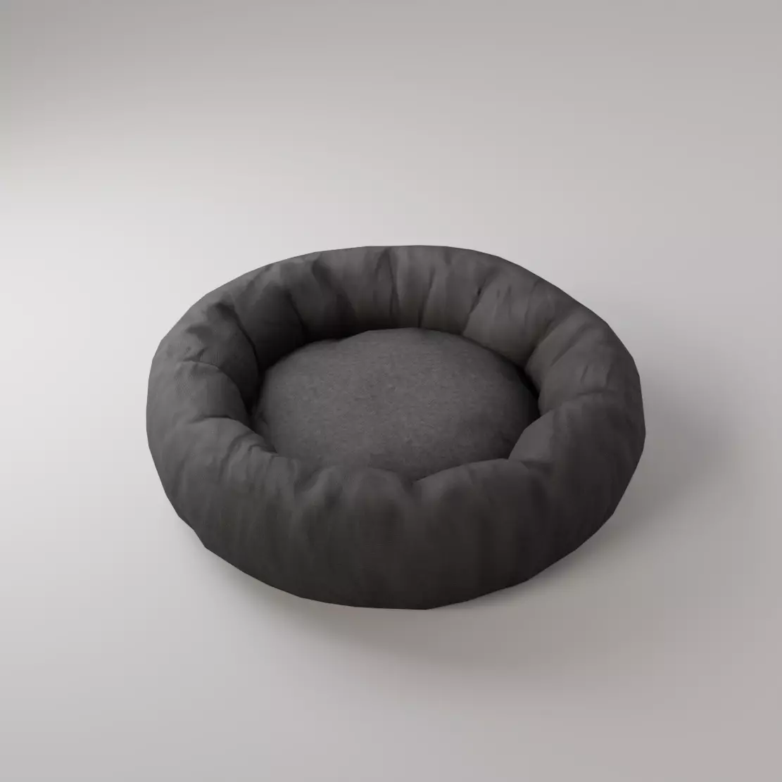 Pet bed Low-poly 3D model_0